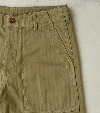 New Fatigue Trouser - Sage Herringbone Twill