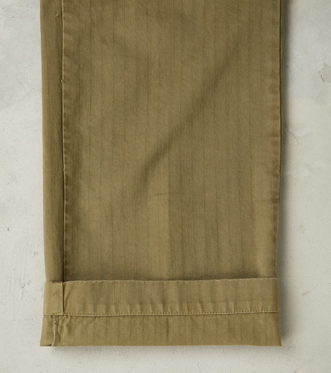 Silver Utility Trouser - Sage Herringbone Twill