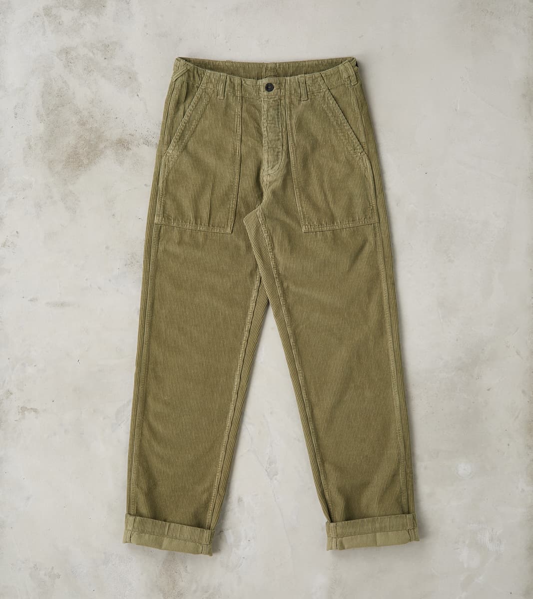 Fortela New Fatigue Trouser - Olive Corduroy
