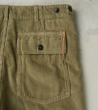 New Fatigue Trouser - Olive Corduroy