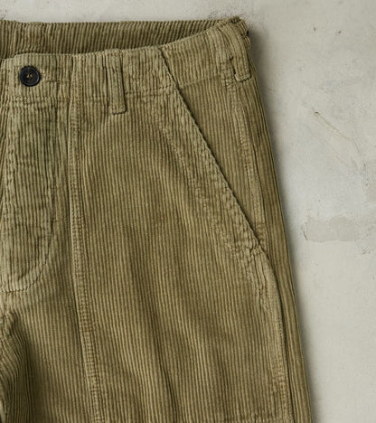 New Fatigue Trouser - Olive Corduroy