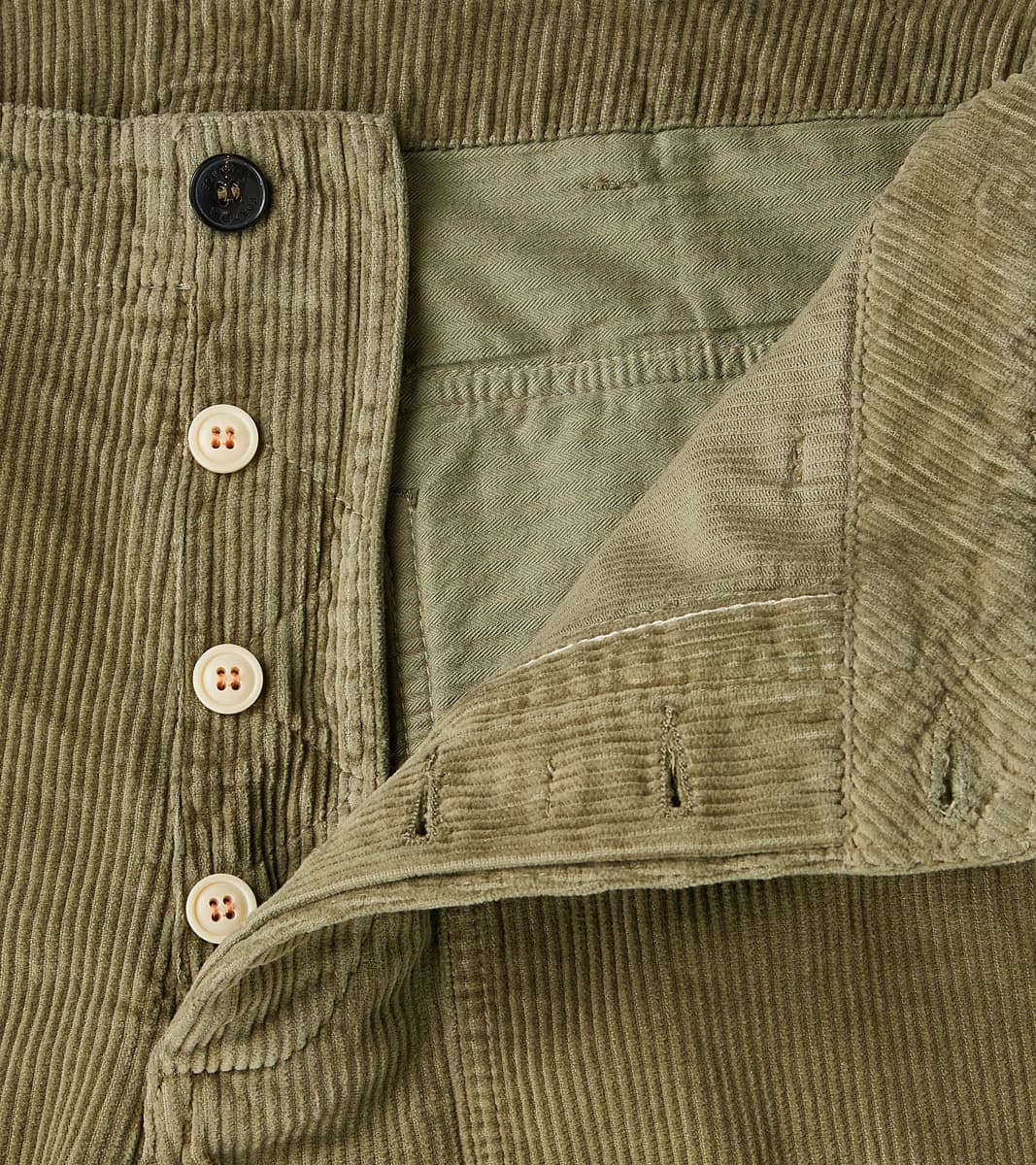 New Fatigue Trouser - Olive Corduroy