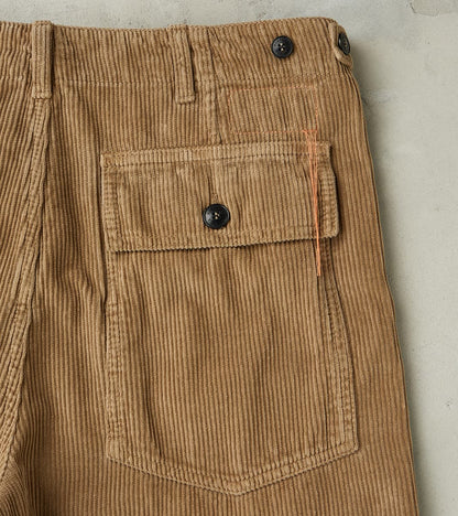 New Fatigue Trouser - Khaki Corduroy