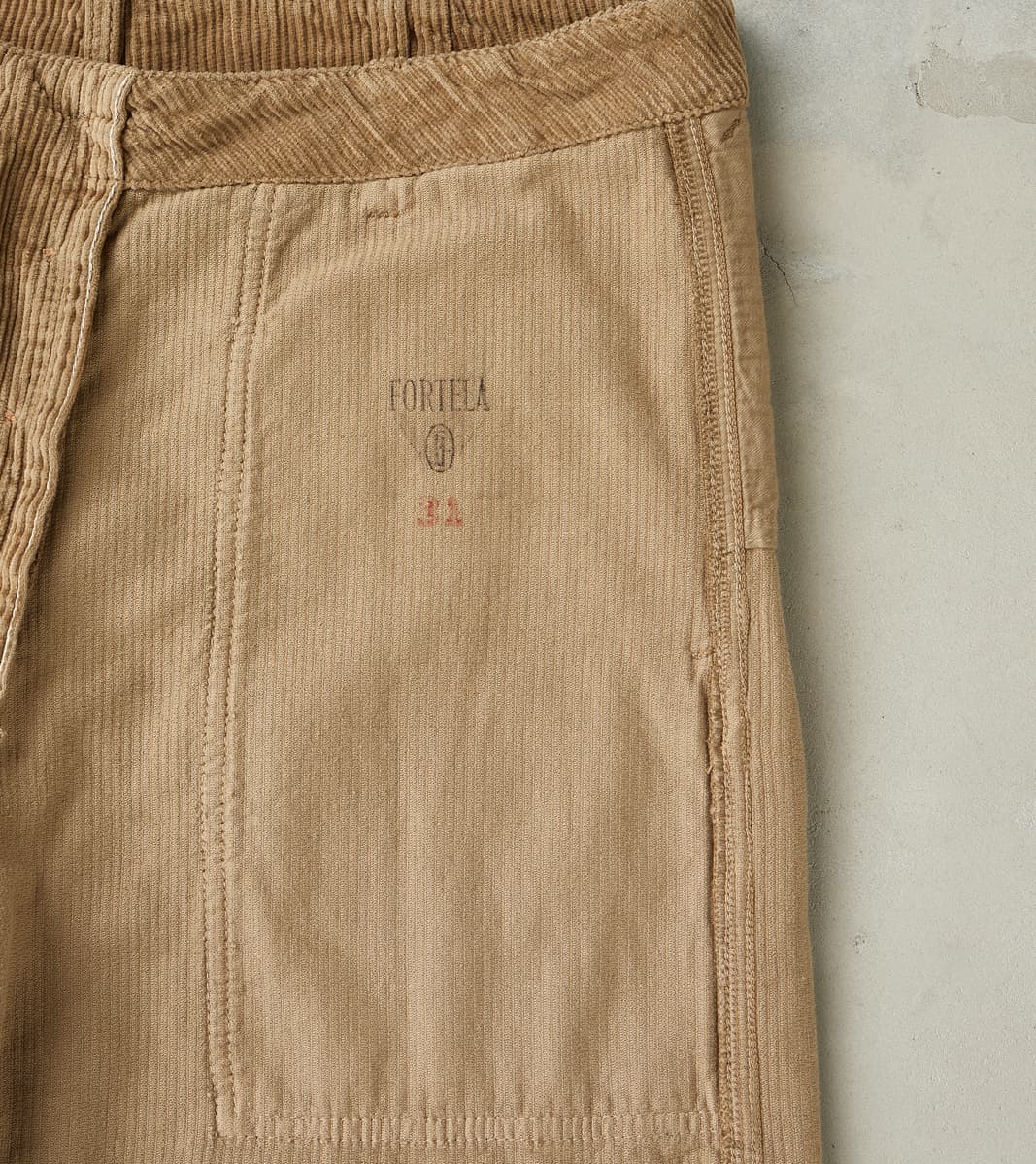 New Fatigue Trouser - Khaki Corduroy