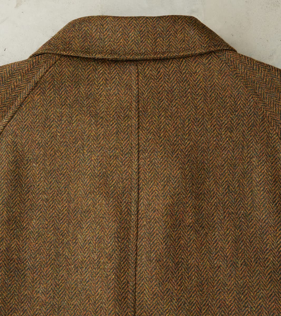 Stanford Reversible Coat - Chestnut Wool Herringbone Twill