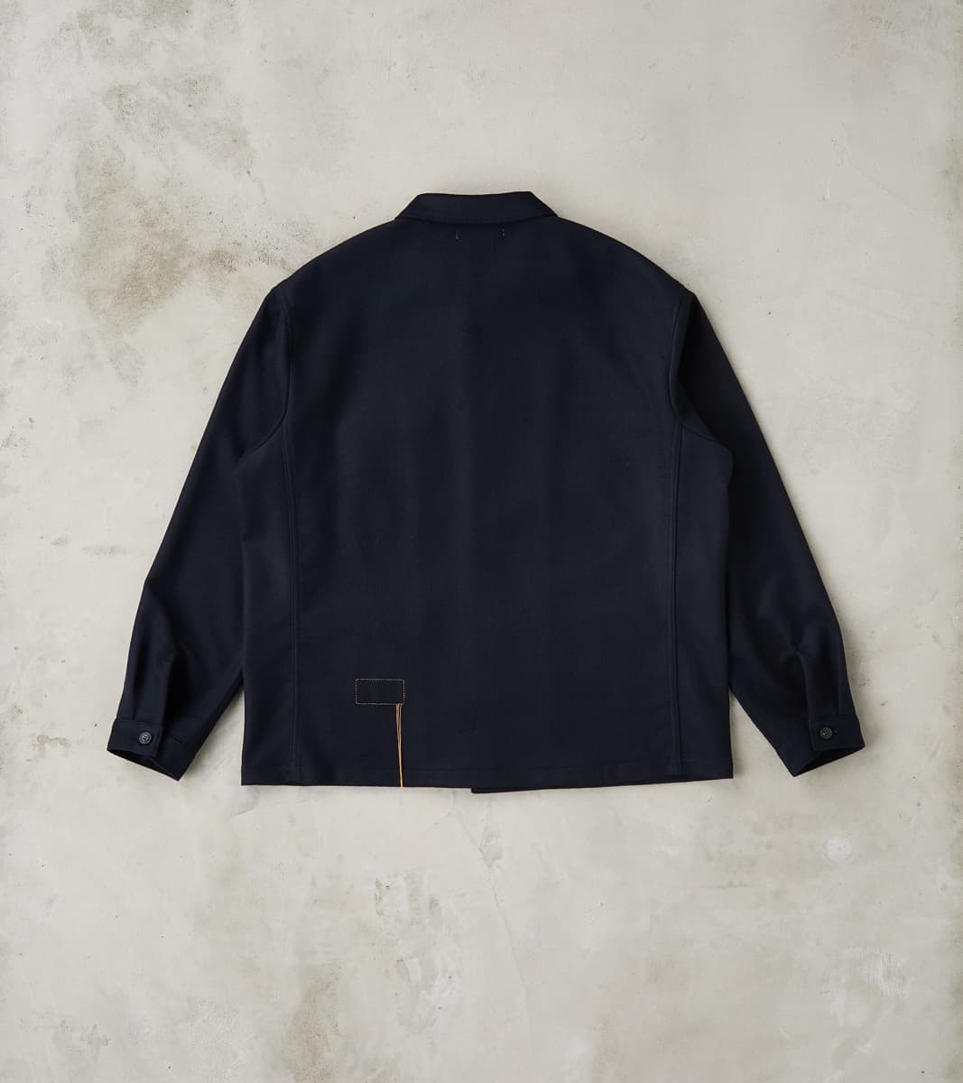 Tristan Jacket - Navy Cashmere Wool Twill