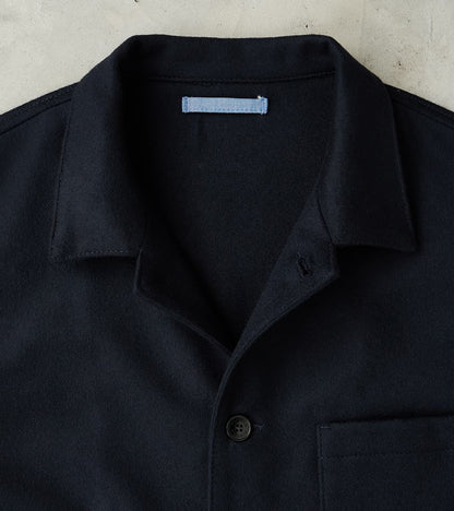 Tristan Jacket - Navy Cashmere Wool Twill