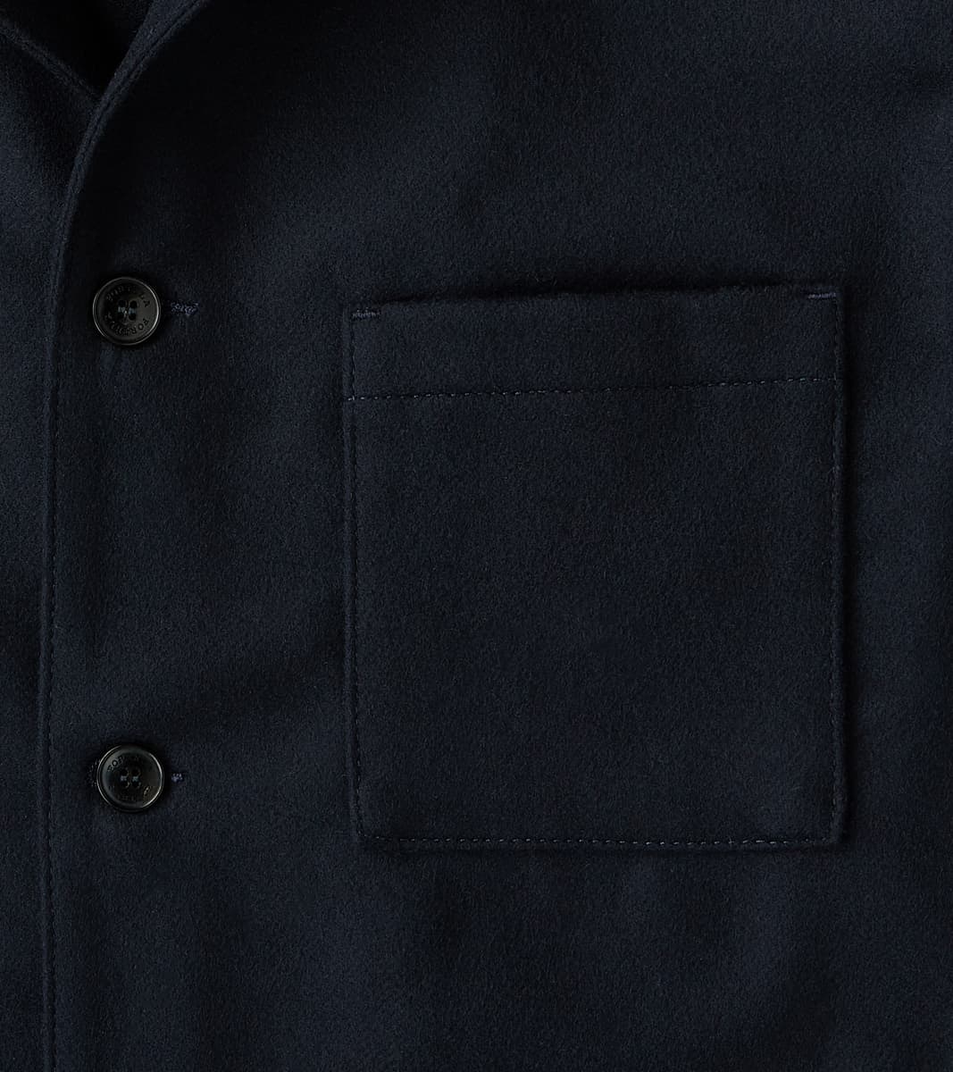 Tristan Jacket - Navy Cashmere Wool Twill