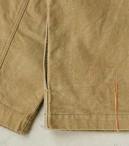 Richard Army Overshirt - Sage Japanese Canvas