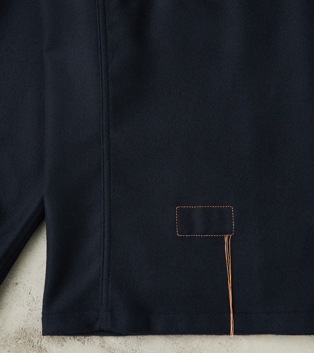 Tristan Jacket - Navy Cashmere Wool Twill