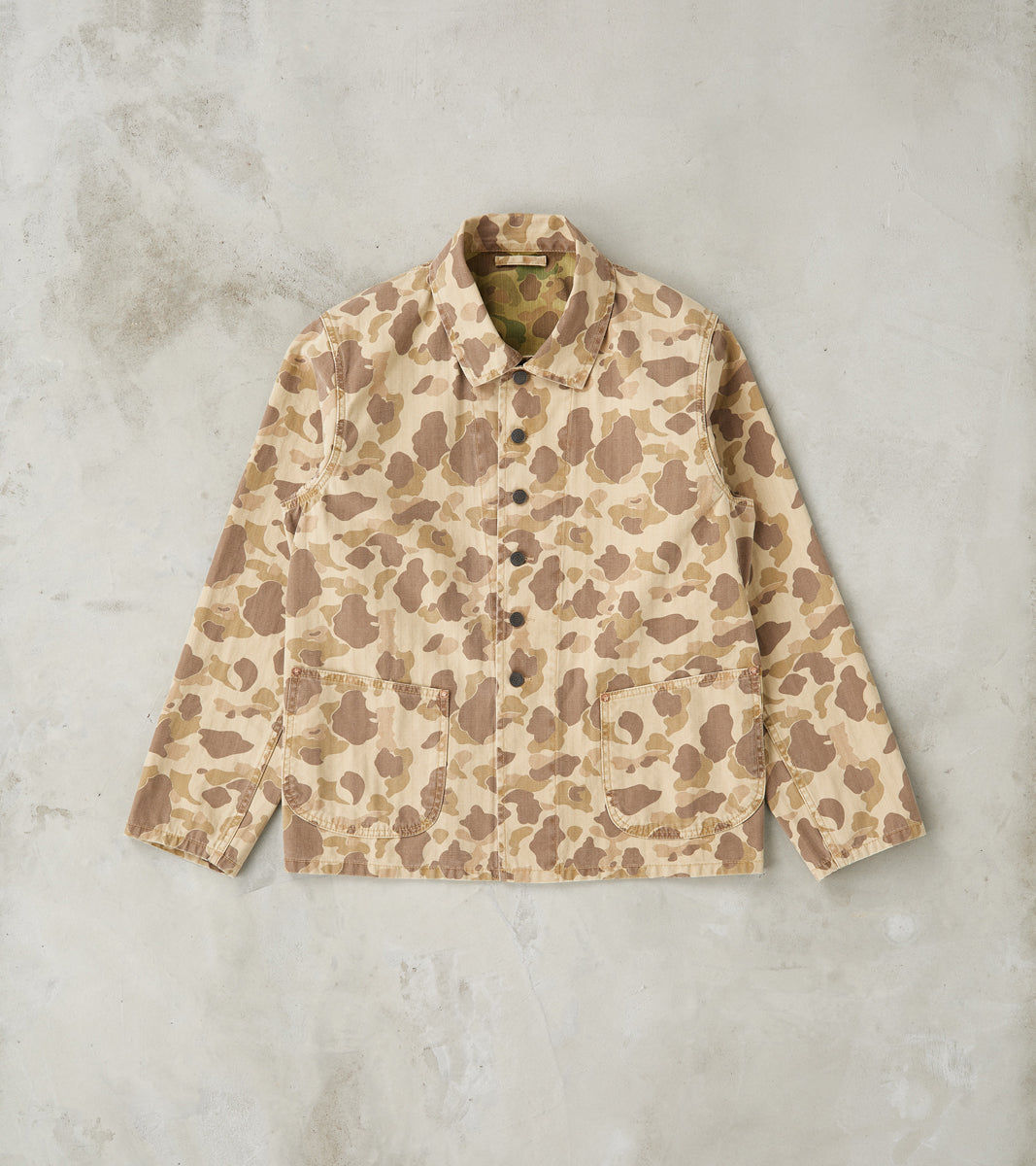Fortela Clays Utility Jacket - Kamo Herringbone Twill