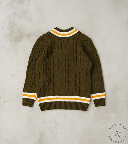 Fox x DR Cricket Club Sweater - Cedar & Brass