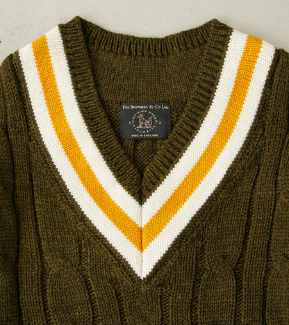 Fox x DR Cricket Club Sweater - Cedar & Brass