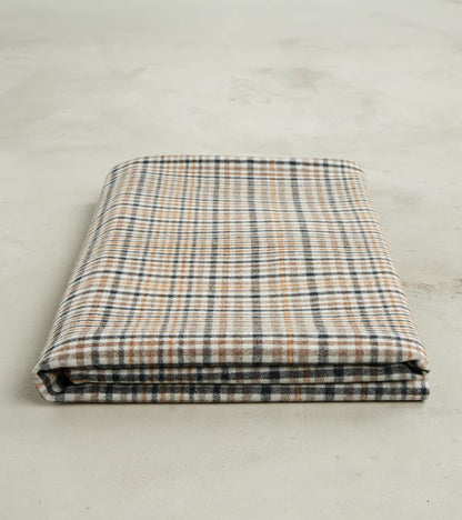 Fox x DR Antique Gold Fancy Check Twill Flannel Blanket