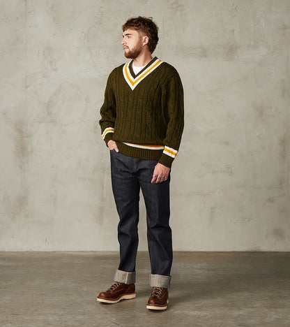 Fox x DR Cricket Club Sweater - Cedar & Brass