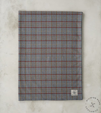 Fox Brothers® x Division Road Fog Grey Tartan Twill Flannel Blanket