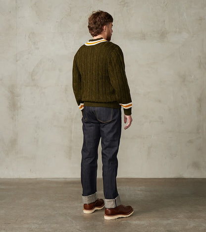 Fox x DR Cricket Club Sweater - Cedar & Brass