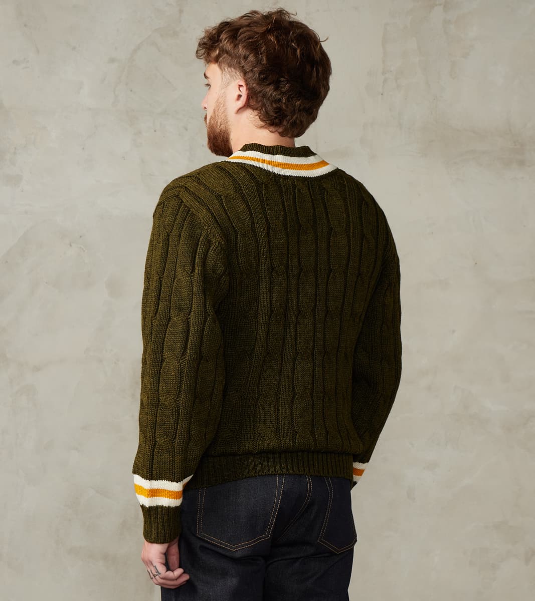 Fox x DR Cricket Club Sweater - Cedar & Brass