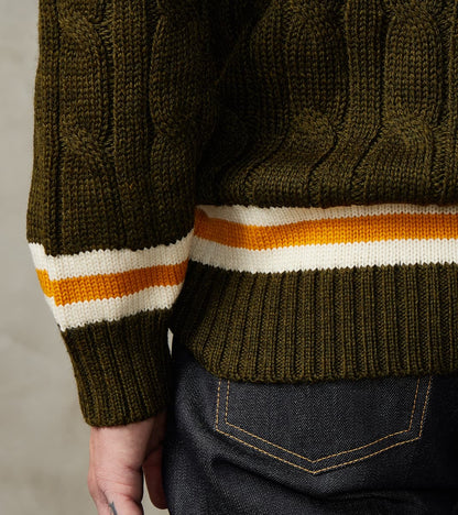 Fox x DR Cricket Club Sweater - Cedar & Brass