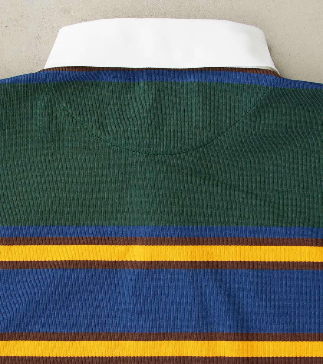 Fox x DR Heritage Rugby Shirt - Forest & Navy Stripe