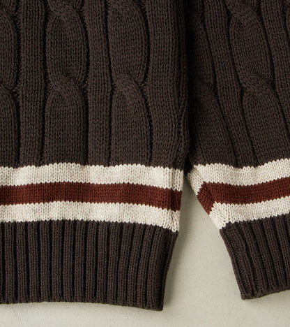 Fox x DR Cricket Club Sweater - Charcoal & Iron