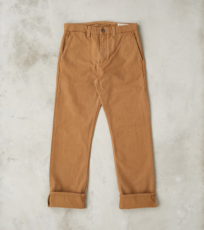 Freenote Cloth Deck Pant - 14oz Japanese Military Slub Canvas - Tan