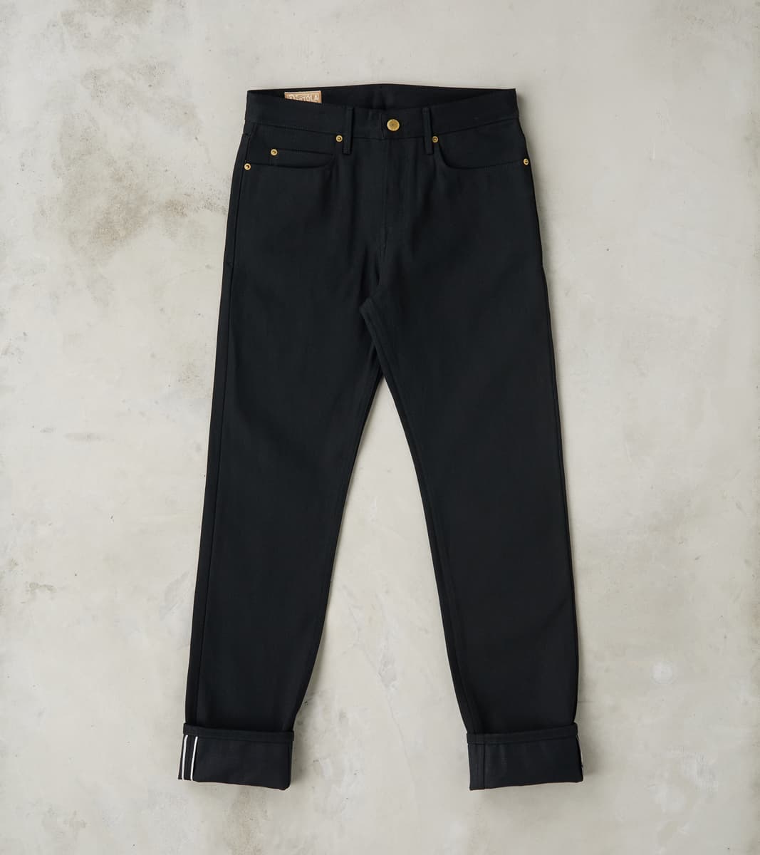 Freenote Cloth Portola - Classic Tapered - 15.75oz Black x Black