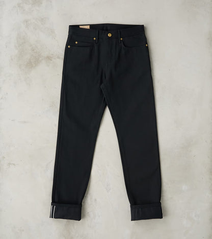 Freenote Cloth Portola - Classic Tapered - 15.75oz Black x Black