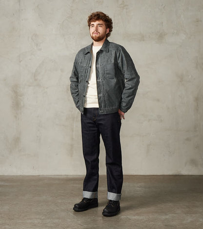 Riders Jacket - 10oz Martexin Waxed Army Duck - Charcoal