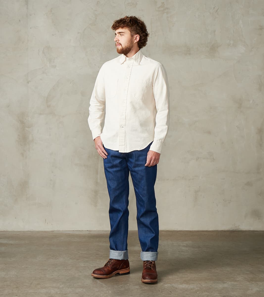 Portola - Classic Tapered - 12oz Vintage Blue Broken Twill
