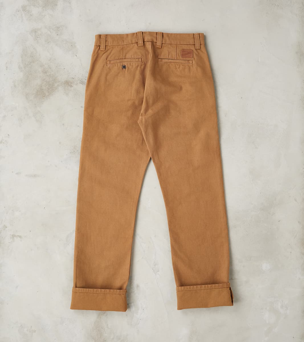 Deck Pant - 14oz Japanese Military Slub Canvas - Tan