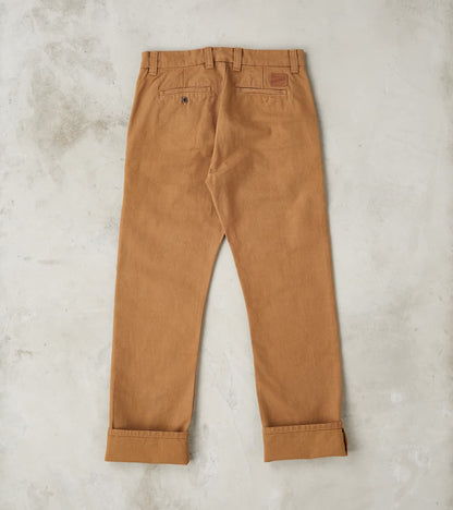 Deck Pant - 14oz Japanese Military Slub Canvas - Tan