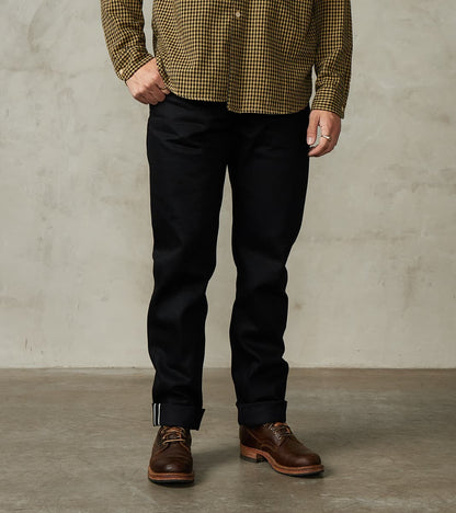 Freenote Cloth Portola - Classic Tapered - 15.75oz Black x Black