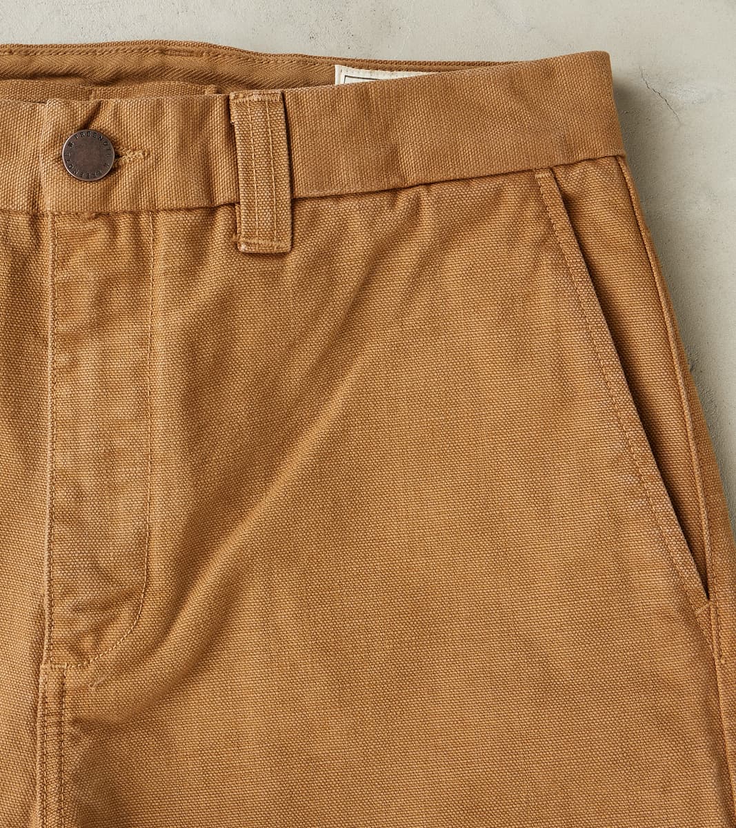 Deck Pant - 14oz Japanese Military Slub Canvas - Tan