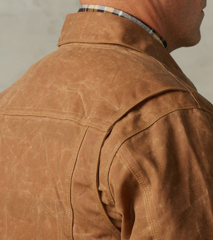 Riders Jacket - 10oz Martexin Waxed Army Duck - Rust