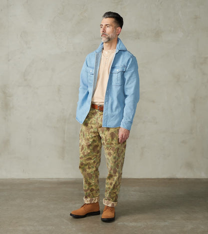 Rancho - Japanese Bedford Cord - Bleach Indigo