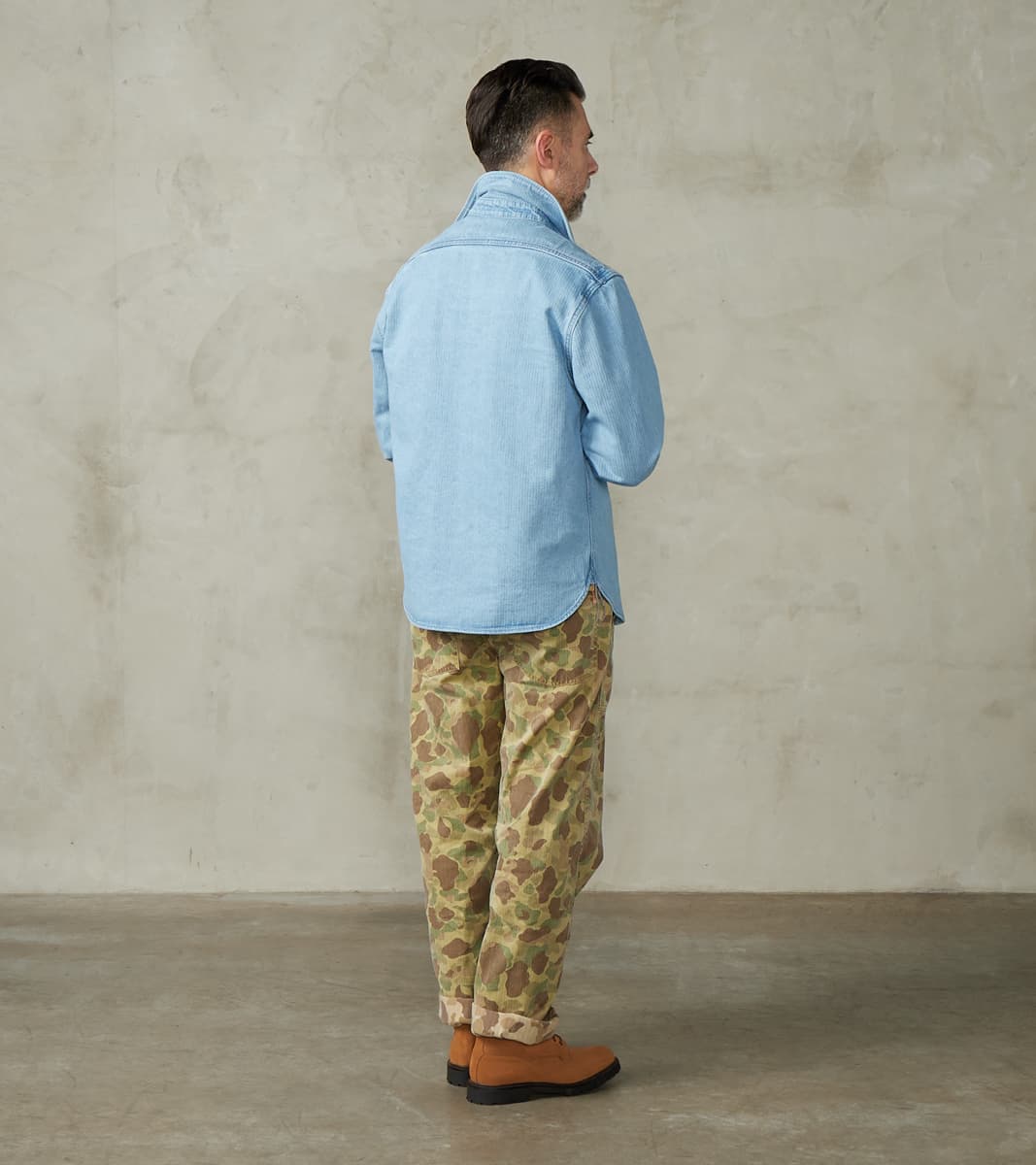 Rancho - Japanese Bedford Cord - Bleach Indigo