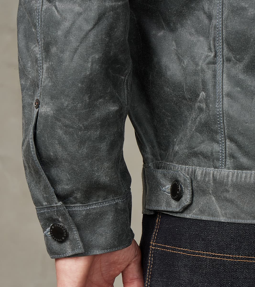 Riders Jacket - 10oz Martexin Waxed Army Duck - Charcoal