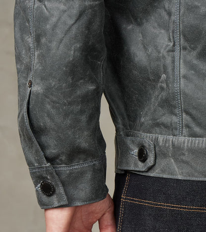 Riders Jacket - 10oz Martexin Waxed Army Duck - Charcoal