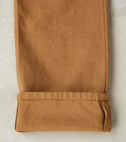 Deck Pant - 14oz Japanese Military Slub Canvas - Tan