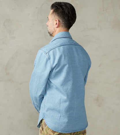 Rancho - Japanese Bedford Cord - Bleach Indigo