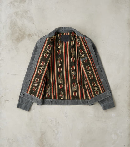 Riders Jacket - 10oz Martexin Waxed Army Duck - Charcoal