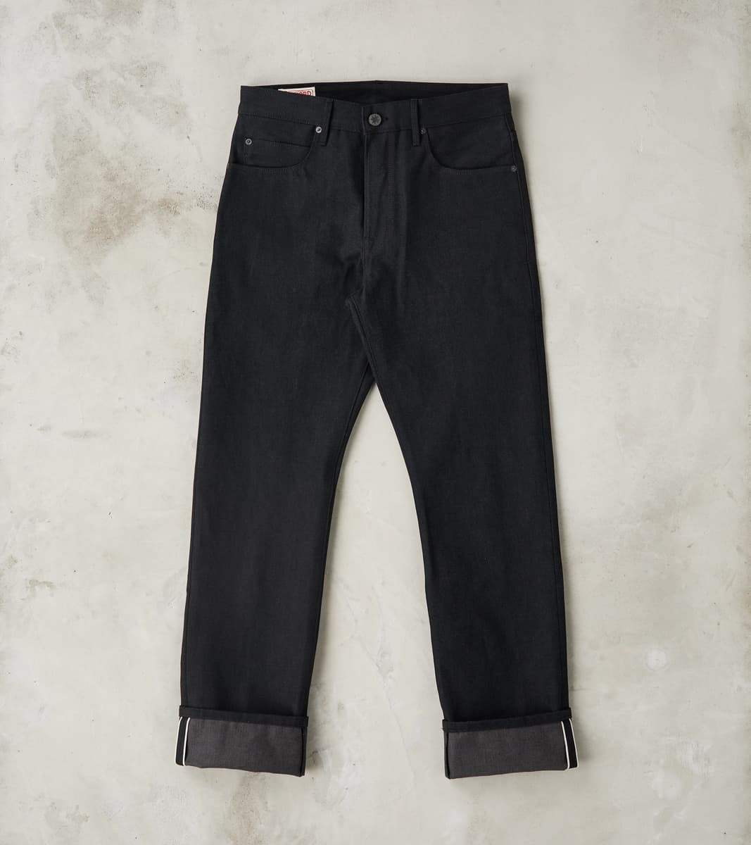 Freenote Cloth Belford - Straight - 14.25oz Black x Grey