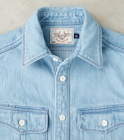 Rancho - Japanese Bedford Cord - Bleach Indigo