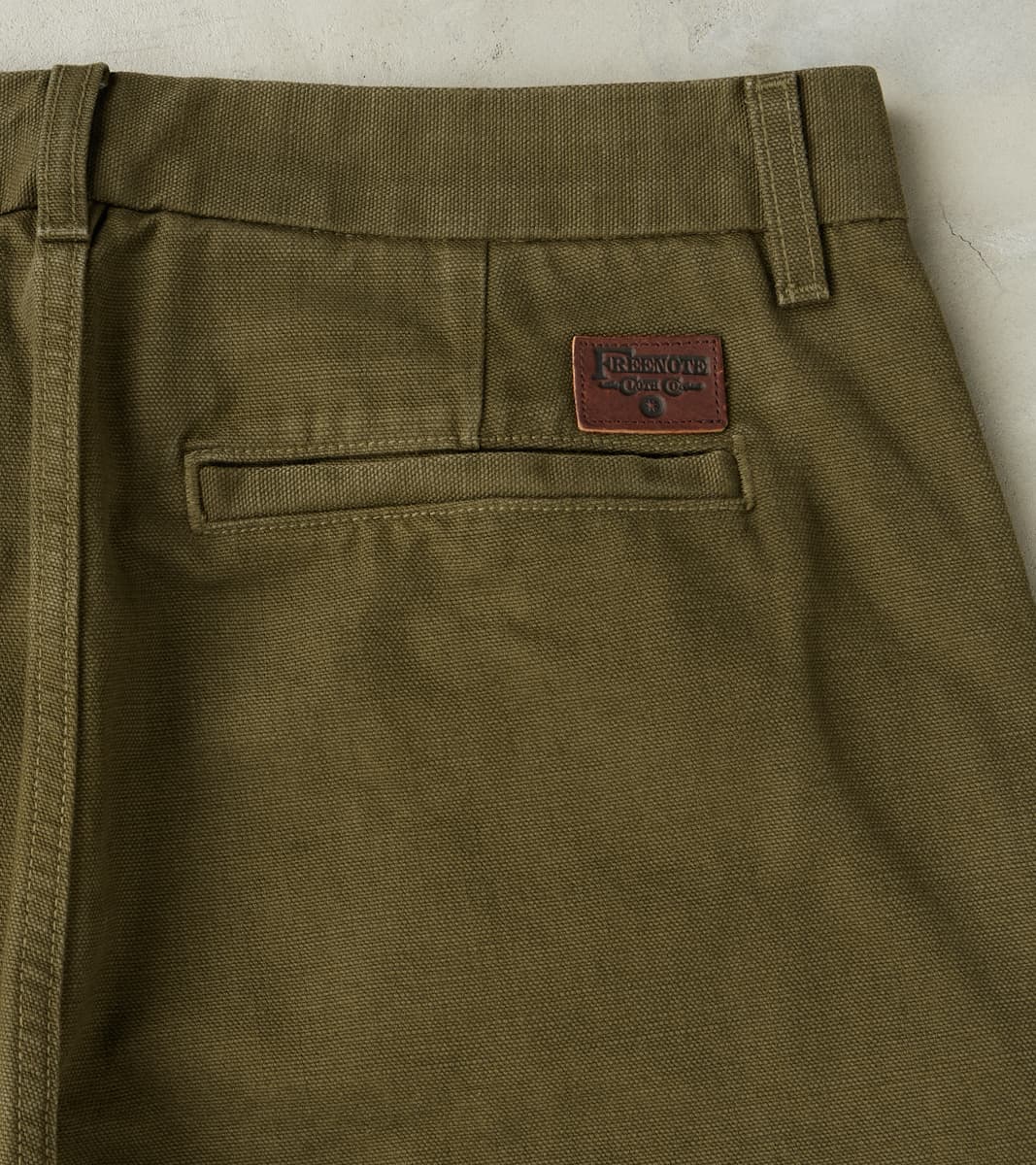 Workers Chino - 14oz Japanese Military Slub Canvas - Army Green