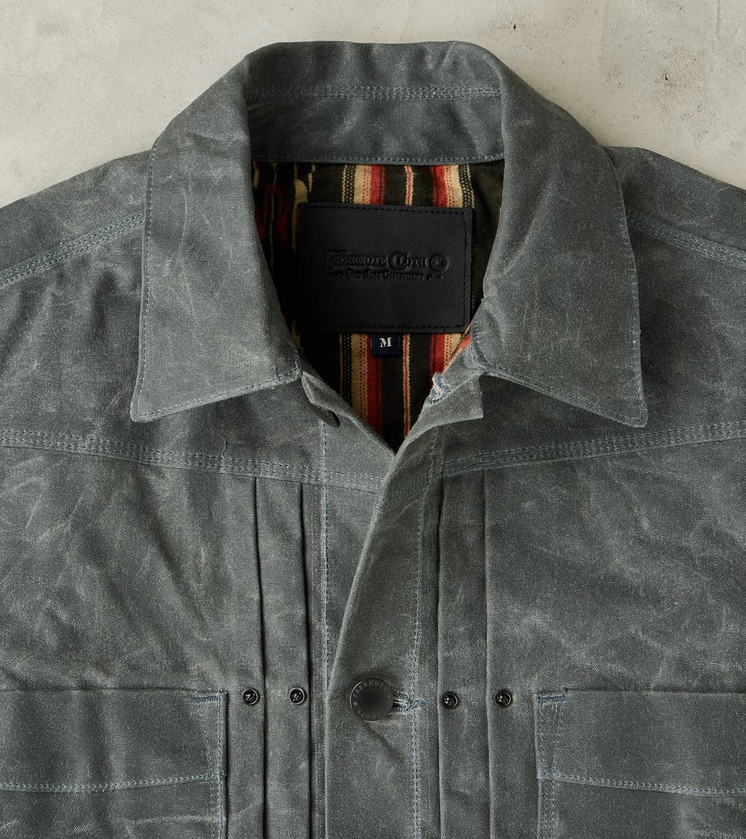 Riders Jacket - 10oz Martexin Waxed Army Duck - Charcoal