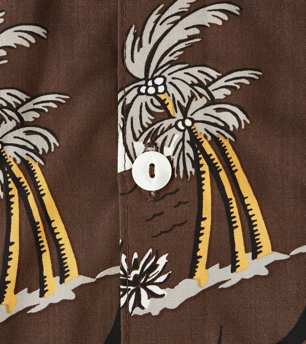 Dean Double Pocket Camp - Hoffman Rayon Poplin - Brown Flying Fish