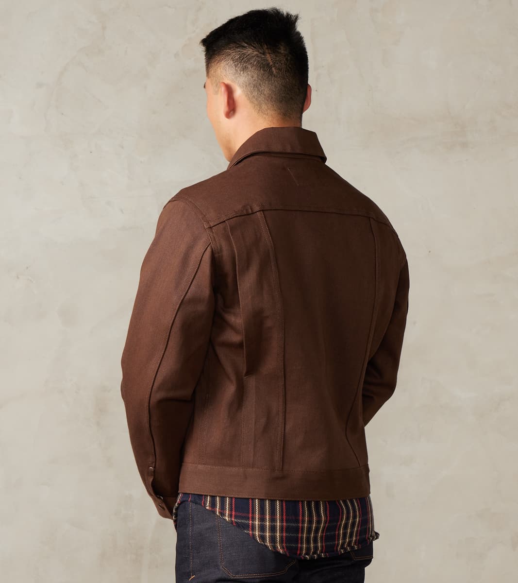 Faro Jacket - 15oz Japanese Denim - Dark Brown