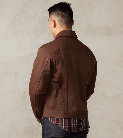 Faro Jacket - 15oz Japanese Denim - Dark Brown
