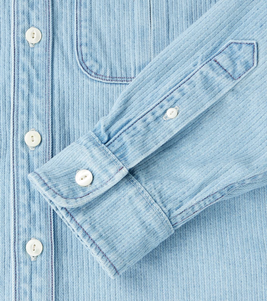 Rancho - Japanese Bedford Cord - Bleach Indigo